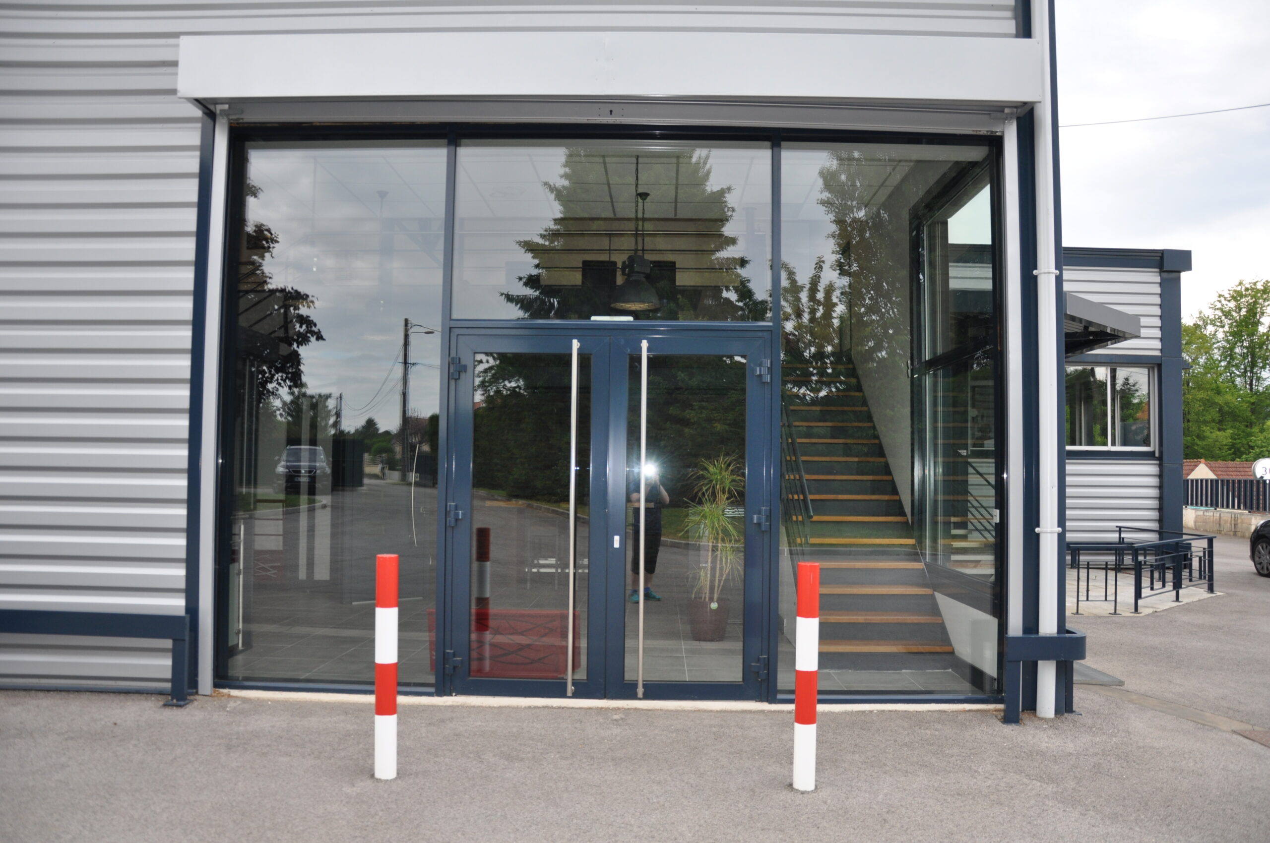 Ensemble vitrine aluminium